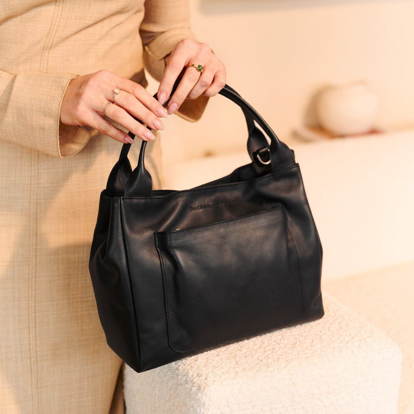 Tenara Full-Grain Leather Handbag 女士