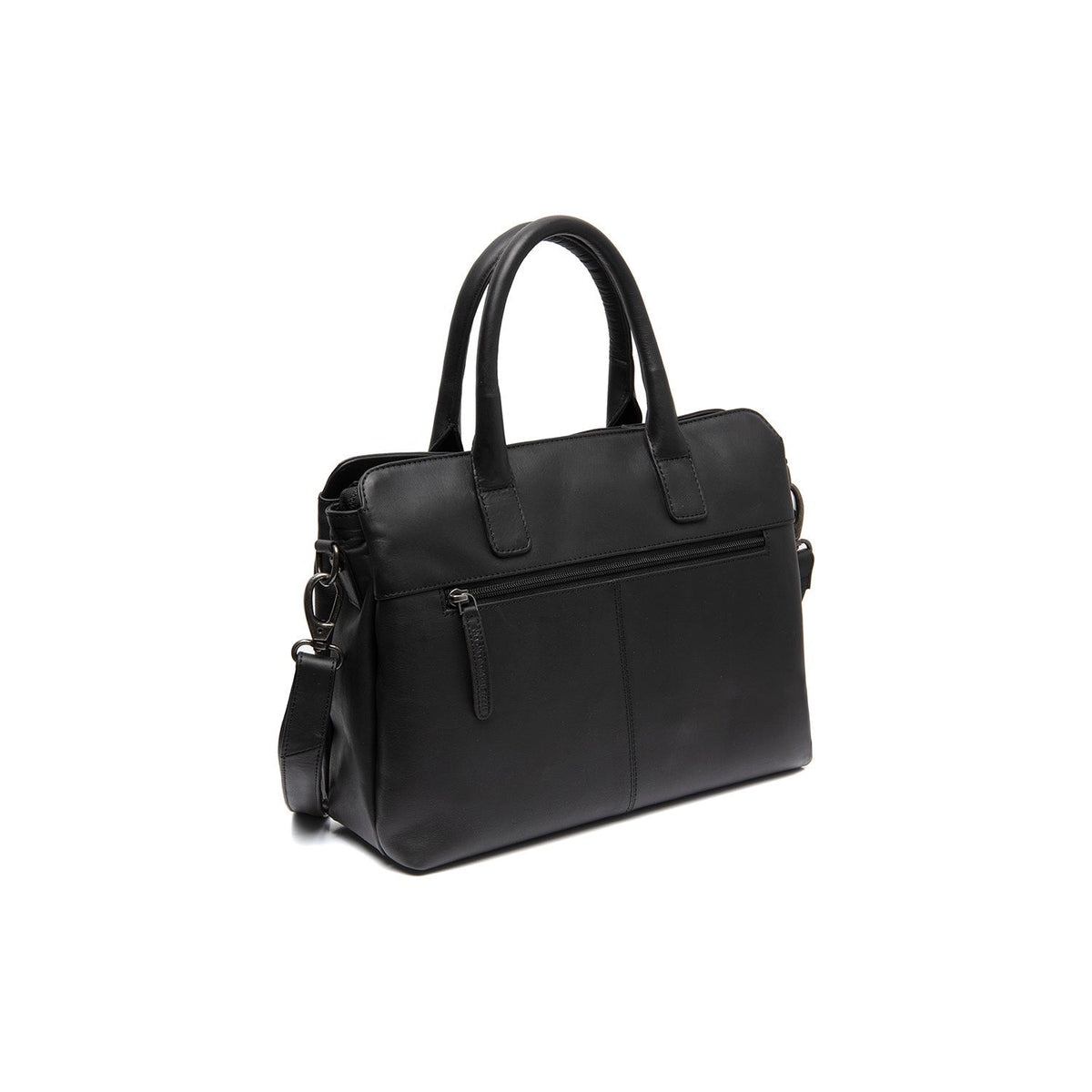 Tailored Rib Cuffs &amp; Hem Craftsmanship Construction Detail on Valmonte Full-Grain Leather Handbag 女士