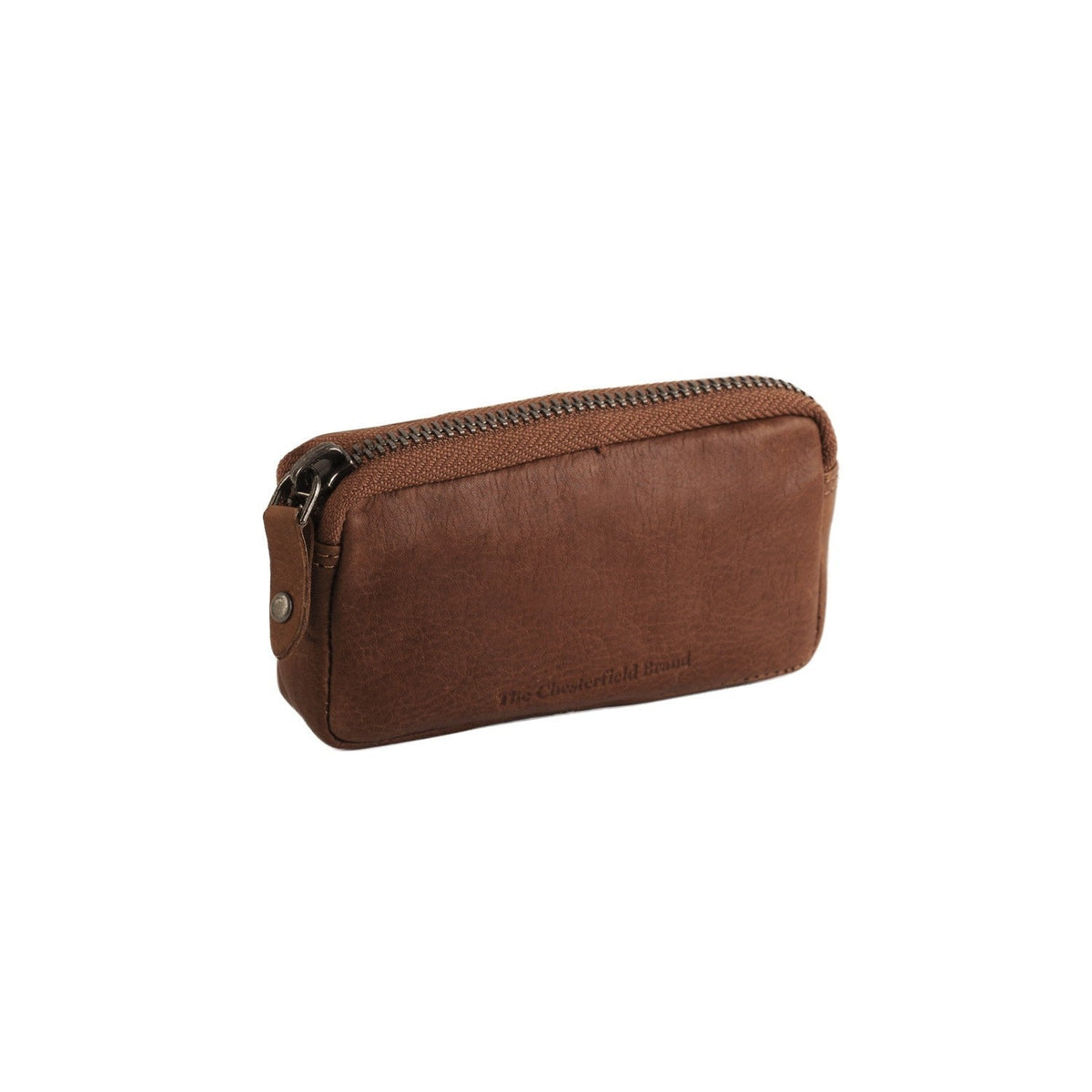 Cognac Leather Key Case Corey, front view