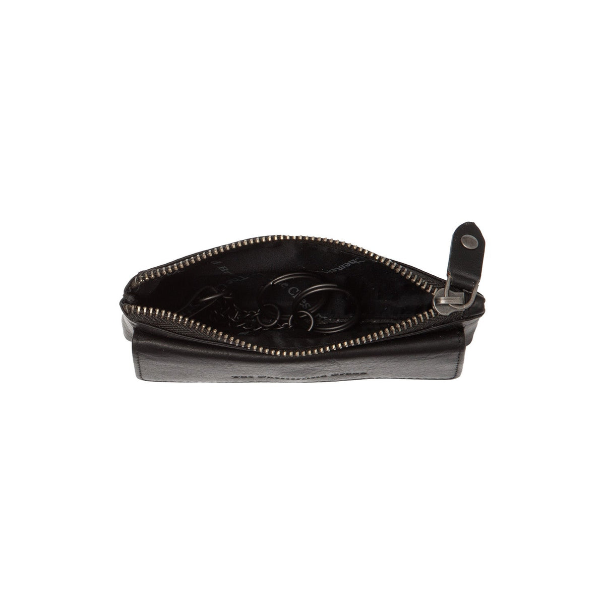 Violette Full-Grain Leather Key Case 女士 - Lateral Side Profile View Showing Sleeve Cut &amp; Athletic Taper Fit