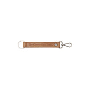 Leather Key Ring Cognac 女士 in Cognac 100% Full-Grain Leather - Front Profile View &amp; Tailored Silhouette | Buy Online