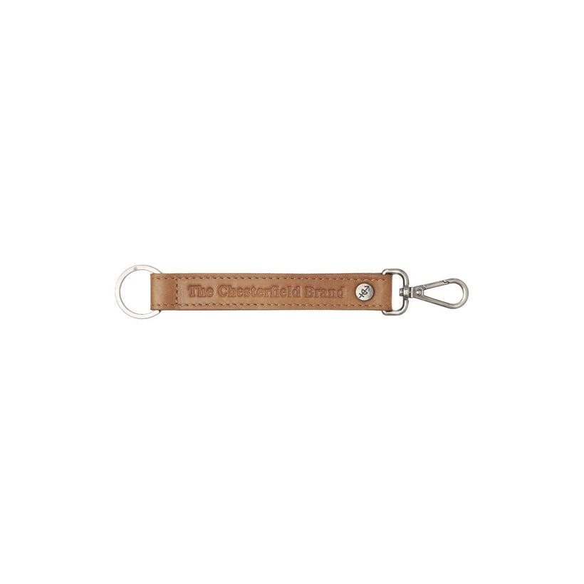 Leather Key Ring Cognac 女士