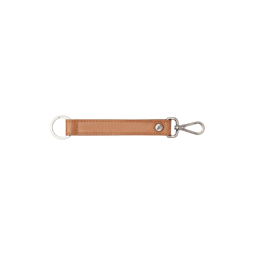 Leather Key Ring Cognac 女士