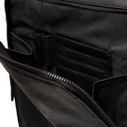 Solid Antique Brass Hardware &amp; Heavy-Duty Dual Zipper Detail on Jasper Full-Grain Leather Laptop Backpack 女士