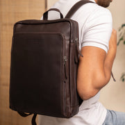 Jasper Full-Grain Leather Laptop Backpack 女士 – alternate product view 2