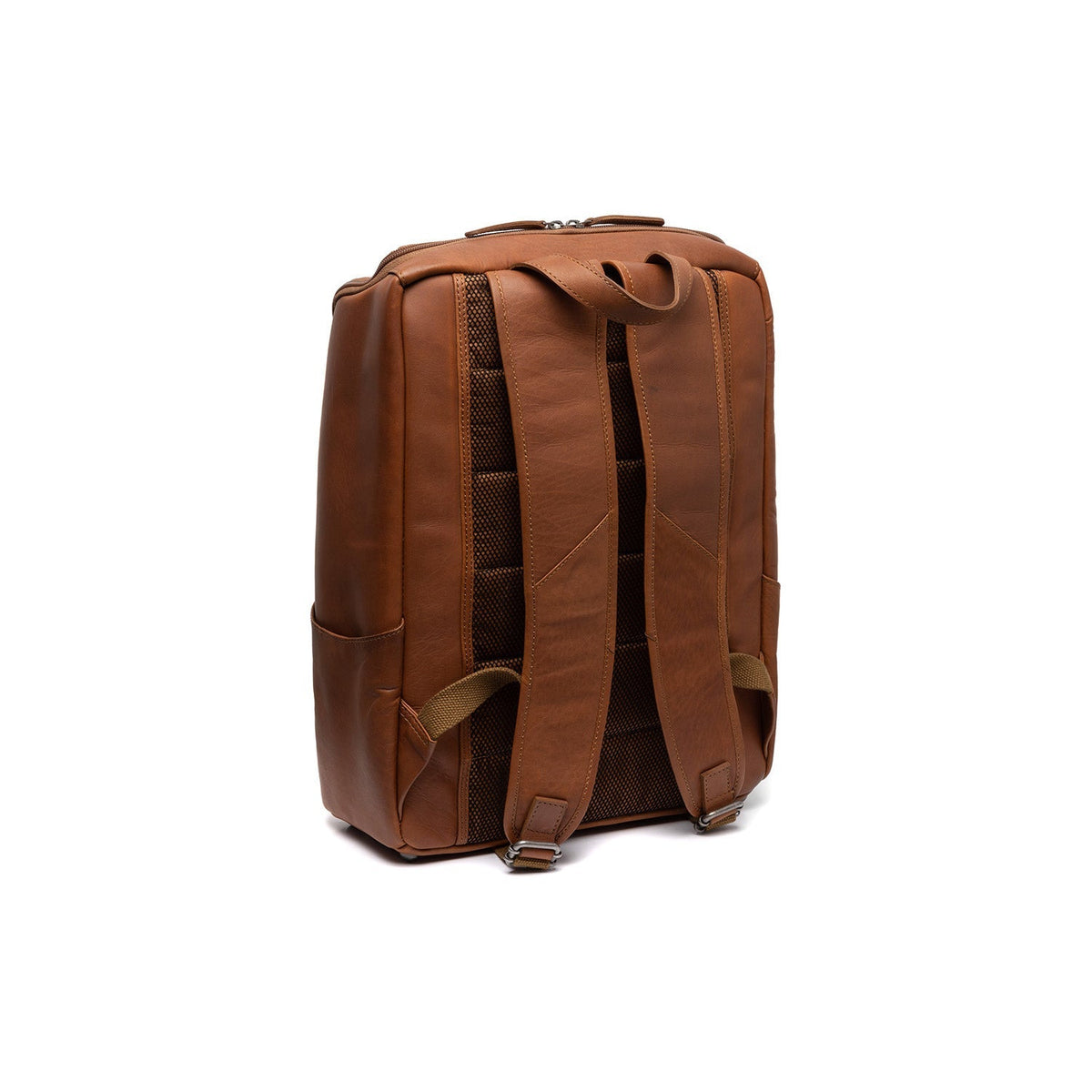 Cognac Leather Laptop Backpack Rich, detail view 6