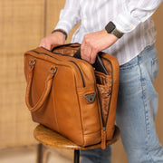 Boston Full-Grain Leather Laptop Bag 男士 – alternate product view 3