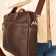 Calvi Full-Grain Leather Laptop Bag 女士 – alternate product view 3