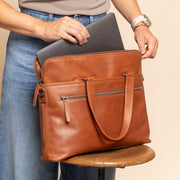 Elvas Full-Grain Leather Laptop Bag 女士 – alternate product view 2