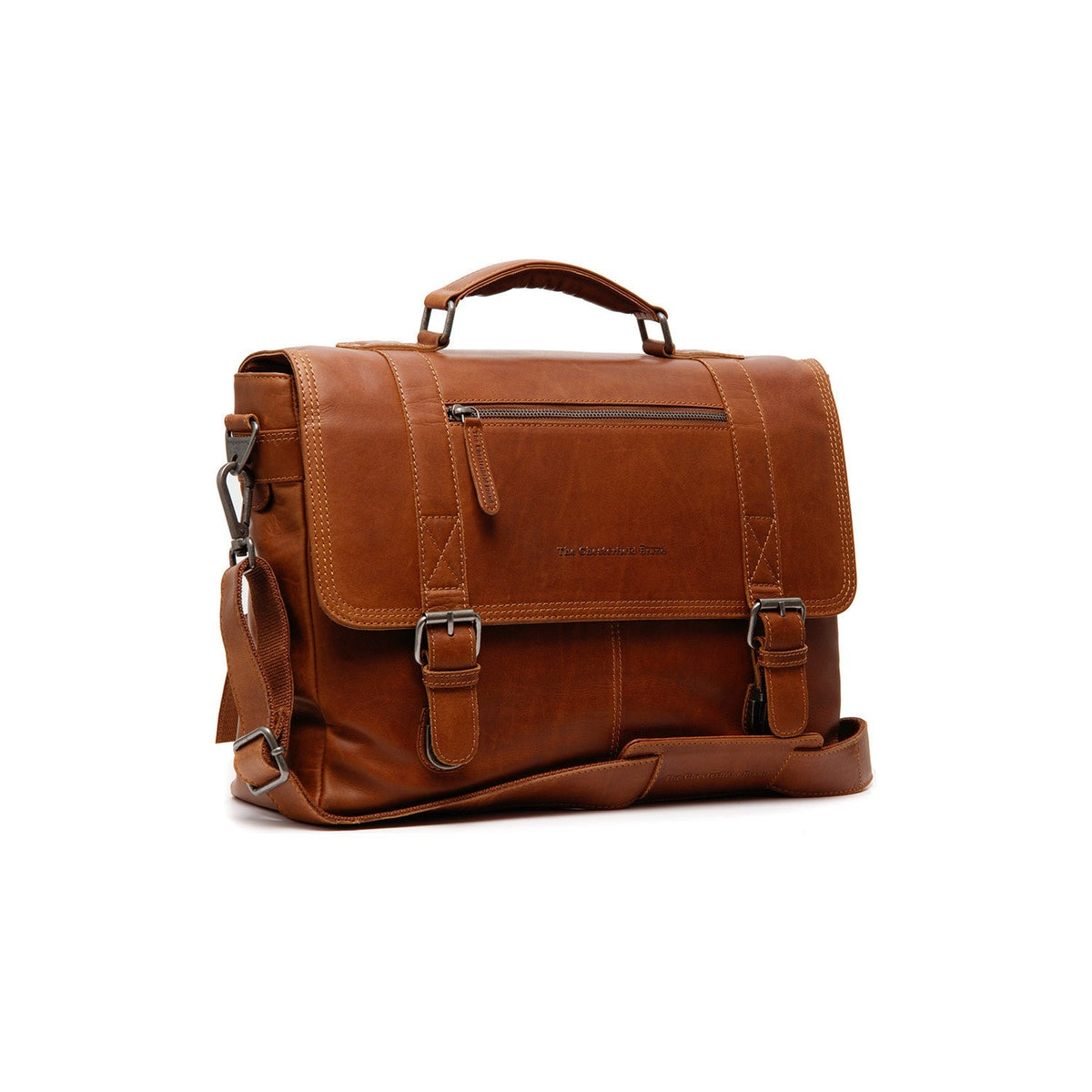 Imperia Full-Grain Leather Laptop Bag 经典100%天然头层牛皮 - Full Exterior 正面版型与定制立体剪裁轮廓 | 官方商城选购