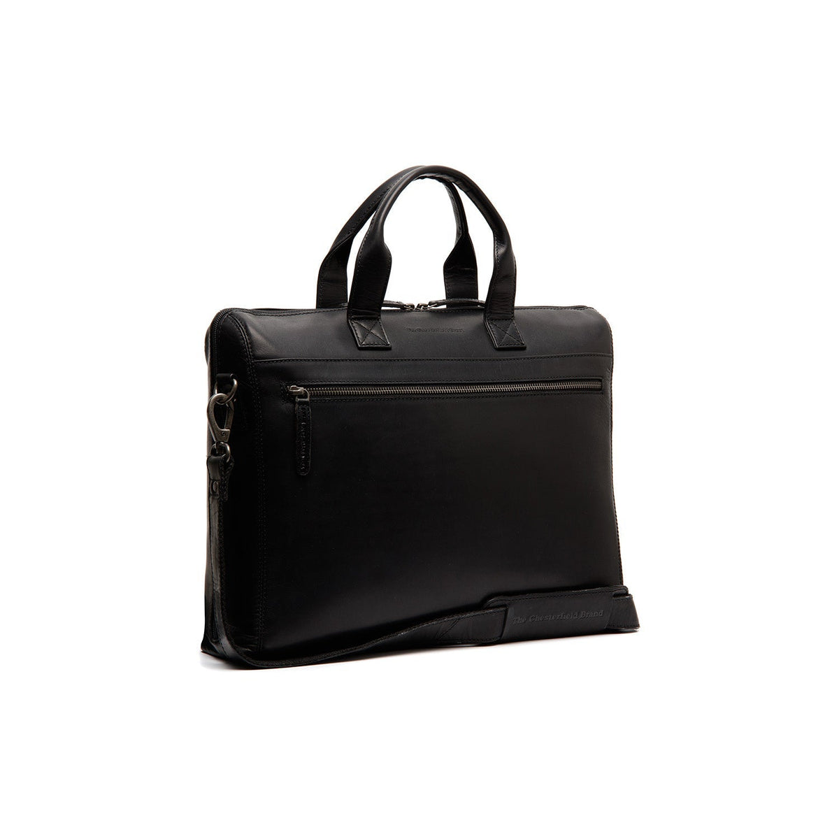 Levanto Full-Grain Leather Laptop Bag 女士 in Classic 100% Full-Grain Leather - Full Exterior Front Profile View | Buy Online
