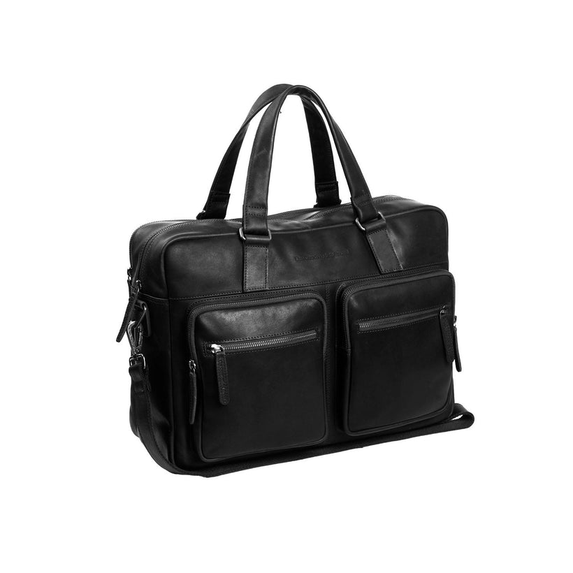 Misha Full-Grain Leather Laptop Bag 女士