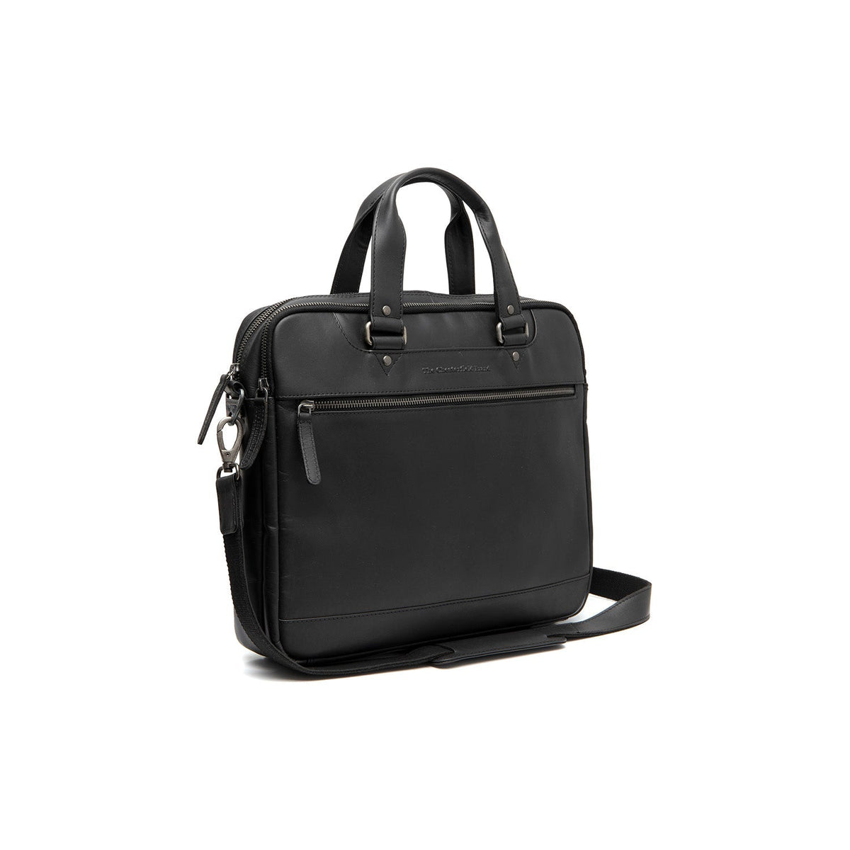 Montara Full-Grain Leather Laptop Bag 女士 in Classic 100% Full-Grain Leather - Full Exterior Front Profile View | Buy Online