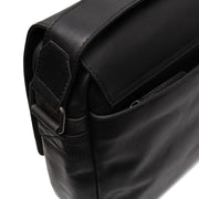 Solid Antique Brass Hardware &amp; Heavy-Duty Dual Zipper Detail on Richard Full-Grain Leather Laptop Bag 男士