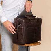 Ryan Full-Grain Leather Laptop Bag 男士 – alternate product view 2