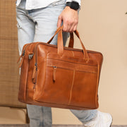 Ryan Full-Grain Leather Laptop Bag 男士 – alternate product view 2