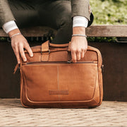 Seth Full-Grain Leather Laptop Bag 男士 – alternate product view 2