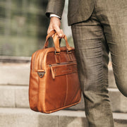 Seth Full-Grain Leather Laptop Bag 男士 – alternate product view 3
