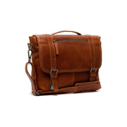 Veneto Full-Grain Leather Laptop Bag 女士 in Classic 100% Full-Grain Leather - Full Exterior Front Profile View | Buy Online