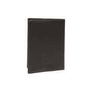 Styled Fit Perspective of Leather Passport Case 女士 on Model - Natural Daylight Drape