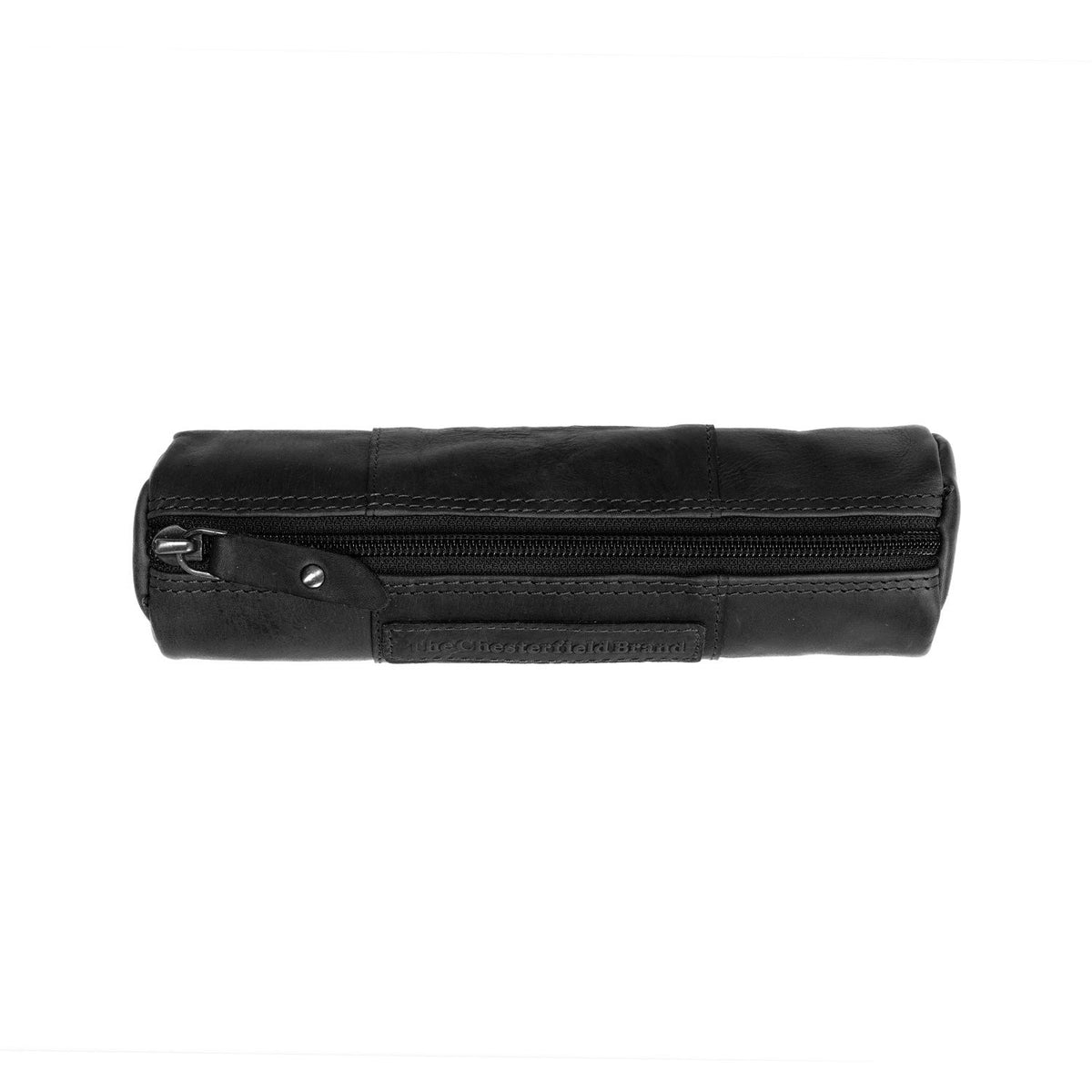 Leather Pencil Case Lea 女士 - Lateral Side Profile View Showing Sleeve Cut &amp; Athletic Taper Fit