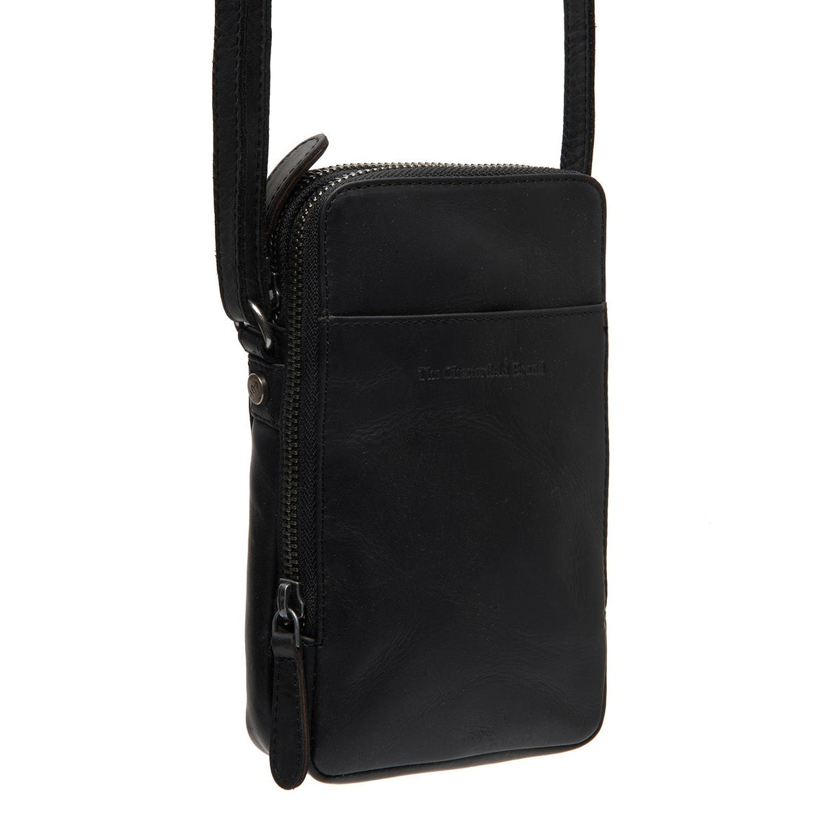 Alesund Full-Grain Leather Phone Bag 女士 in Classic 100% Full-Grain Leather - Front Profile View &amp; Tailored Silhouette | Buy Online