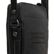 Alesund Full-Grain Leather Phone Bag 女士 - Lateral Side Profile View Showing Sleeve Cut &amp; Athletic Taper Fit