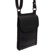 Nebra Full-Grain Leather Phone Bag 女士 in Classic 100% Full-Grain Leather - Front Profile View &amp; Tailored Silhouette | Buy Online