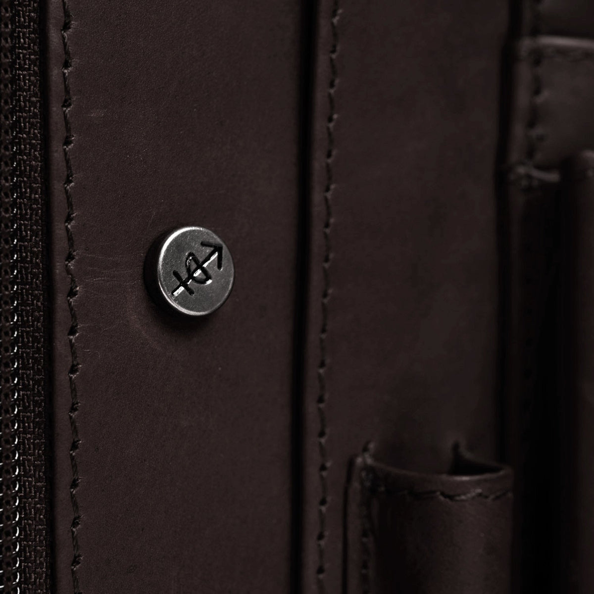 Brown Leather Portfolio Barnet 女士, detail view 1