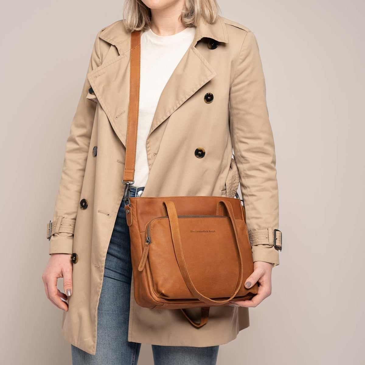 Alicante Full-Grain Leather Shopper 女士 – alternate product view 3