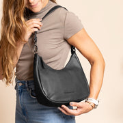 Classic 100% Full-Grain leather Bag - Rear Perspective Showing Reinforced Leather Straps &amp; Stitching
