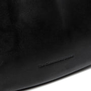 Alexandria Full-Grain Leather Shoulder Bag 女士 - Structured Side Profile Showing Gusset Depth &amp; Expansion Capacity
