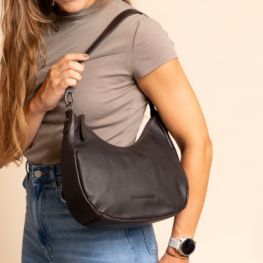 Alexandria Full-Grain Leather Shoulder Bag 女士 – alternate product view 2
