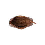 Cognac Leather Shoulder Bag Alexandria, detail view 4