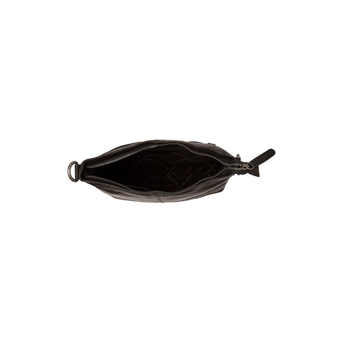 Jen Full-Grain Leather Shoulder Bag 女士 - Structured Side Profile Showing Gusset Depth &amp; Expansion Capacity