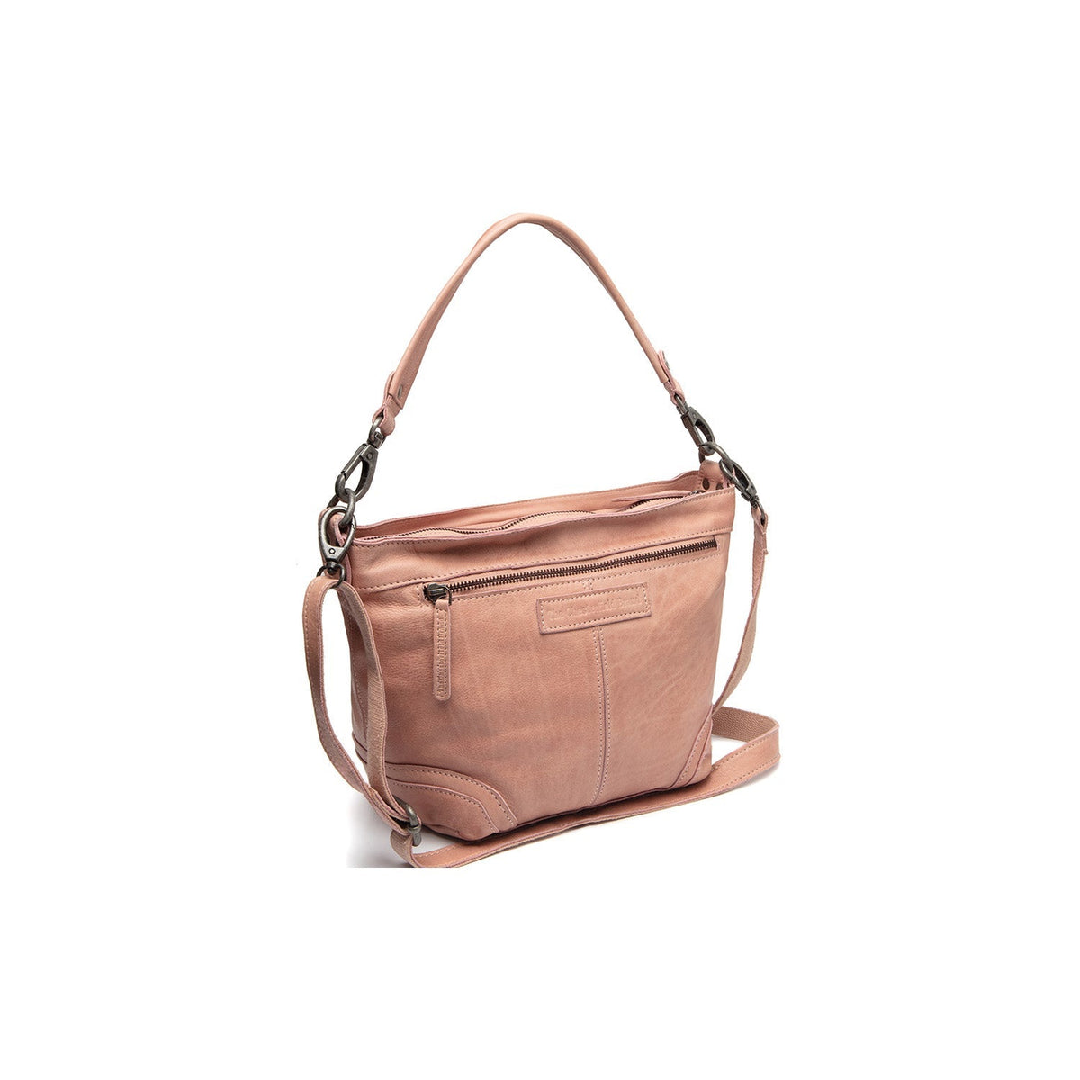 Lucy Full-Grain Leather Shoulder Bag 女士 in Classic 100% Full-Grain Leather - Full Exterior Front Profile View | Buy Online