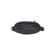 Solid Antique Brass Hardware &amp; Heavy-Duty Dual Zipper Detail on Olvia Full-Grain Leather Shoulder Bag 女士