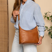 Olvia Full-Grain Leather Shoulder Bag 女士 – alternate product view 3
