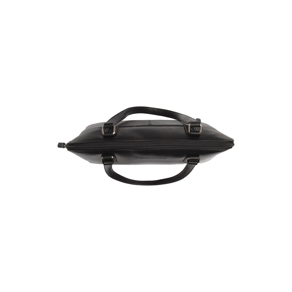 Selvino Full-Grain Leather Shoulder Bag 女士 - Structured Side Profile Showing Gusset Depth &amp; Expansion Capacity