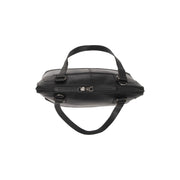 Solid Antique Brass Hardware &amp; Heavy-Duty Dual Zipper Detail on Seron Full-Grain Leather Shoulder Bag 女士