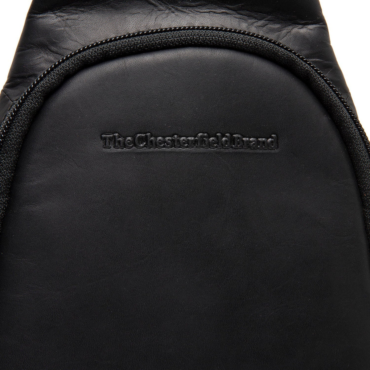 Solid Antique Brass Hardware &amp; Heavy-Duty Dual Zipper Detail on Leather Sling Bag Bowey 女士
