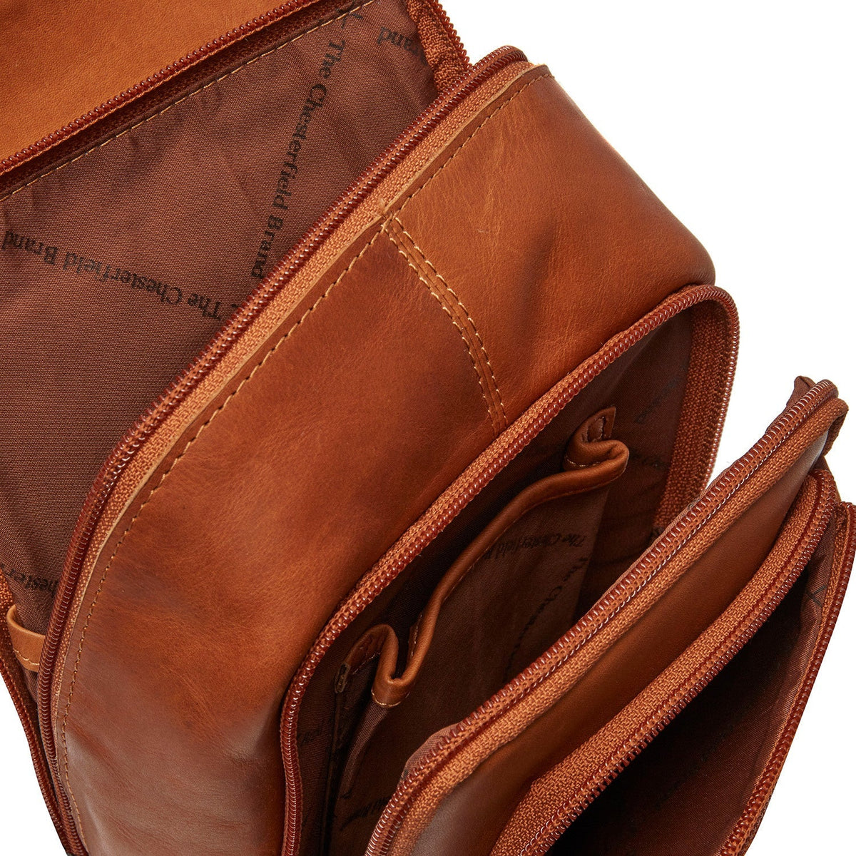 Cognac Leather Sling Bag Riga 女士, detail view 1