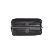 Biassa Full-Grain Leather Toiletry Bag 女士 - Lateral Side Profile View Showing Sleeve Cut &amp; Athletic Taper Fit