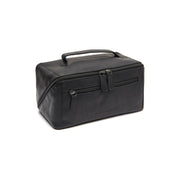 Elmia Full-Grain Leather Toiletry Bag 女士 in Classic 100% Full-Grain Leather - Front Profile View &amp; Tailored Silhouette | Buy Online