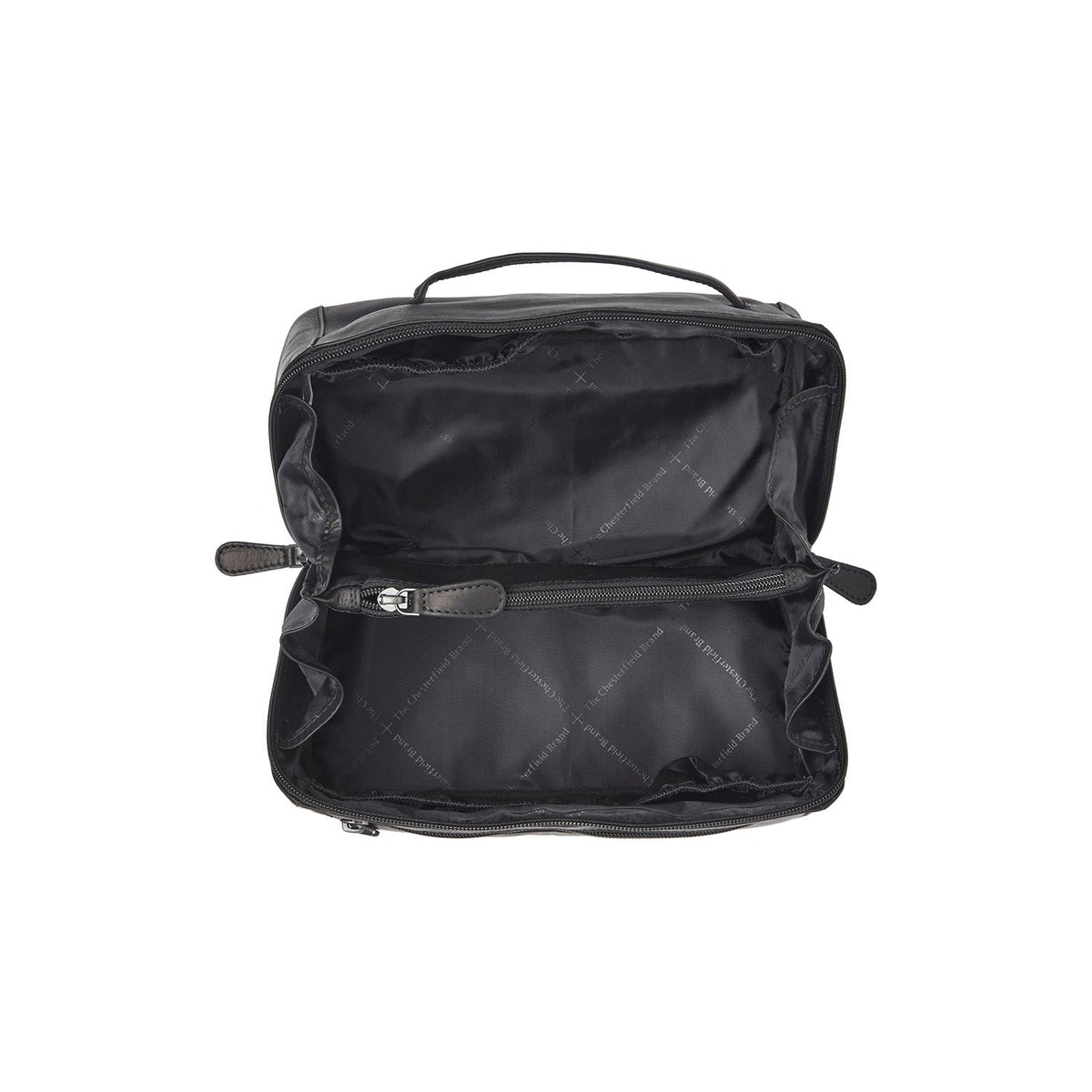 Elmia Full-Grain Leather Toiletry Bag 女士 - Lateral Side Profile View Showing Sleeve Cut &amp; Athletic Taper Fit