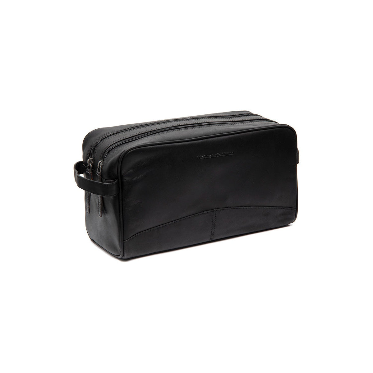 Stefan Full-Grain Leather Toiletry Bag 女士 in Classic 100% Full-Grain Leather - Front Profile View &amp; Tailored Silhouette | Buy Online