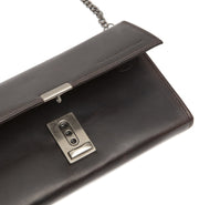 Solid Antique Brass Hardware &amp; Heavy-Duty Dual Zipper Detail on Bora Full-Grain Leather Waiter Wallet 女士