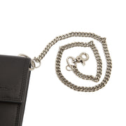 Solid Antique Brass Hardware &amp; Heavy-Duty Dual Zipper Detail on Elba Full-Grain Leather Waiter Wallet 女士