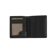 Solid Antique Brass Hardware &amp; Heavy-Duty Dual Zipper Detail on Carl Full-Grain Leather Wallet 男士