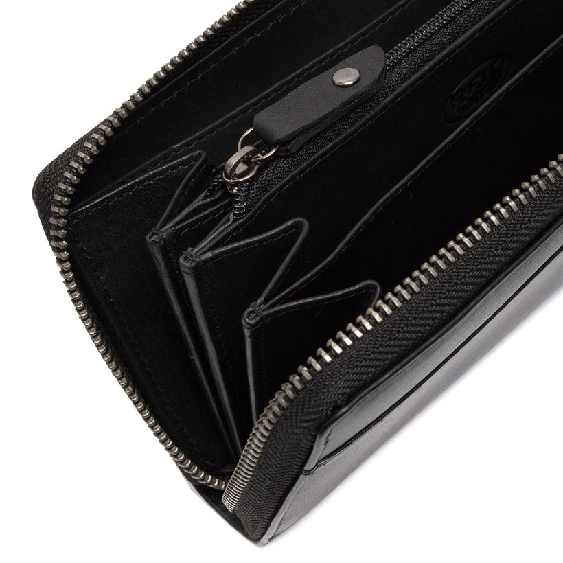Livorno Full-Grain Leather Wallet 女士
